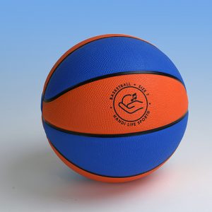 Basketball size 7 blue and orange rubber