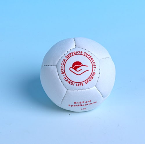 Single white Superior Supersoft boccia ball