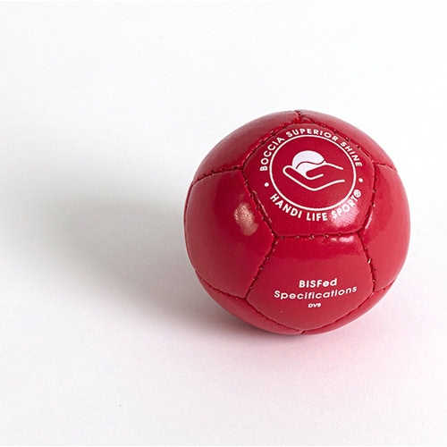 Single red Superior Shine boccia ball