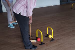 Indoor Croquet played by Seniors