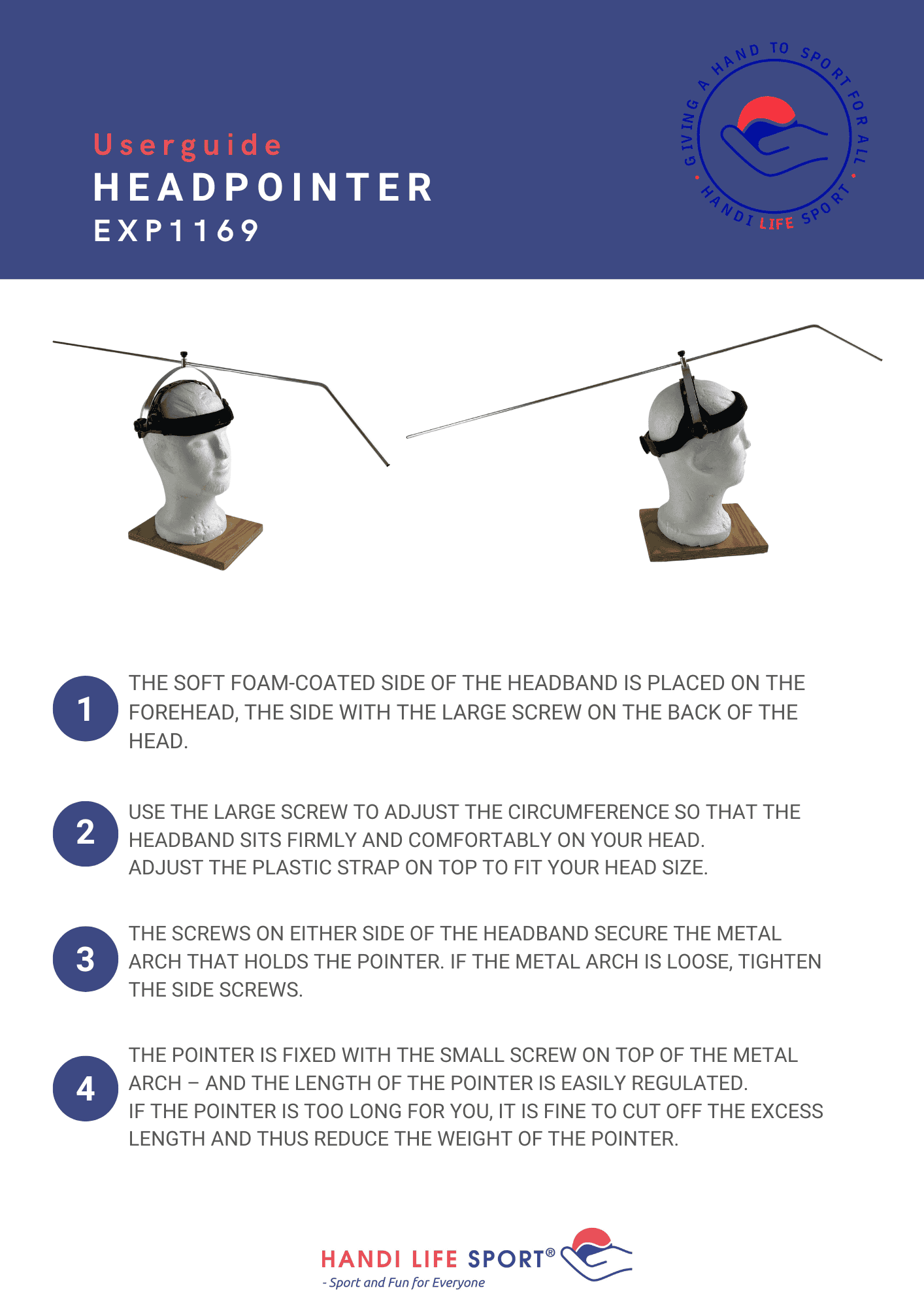 EXP1169 Headpointer - user guide