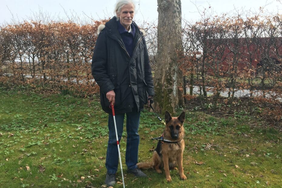 Jens Bromann and his dog Lyra
